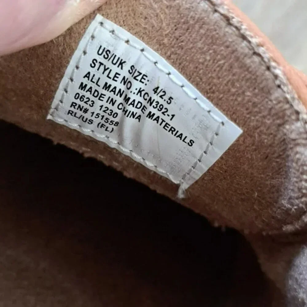 Kenneth Cole Klay Smooth Toe Oxford with Flex - Color: Cognac - Size: Kid 4